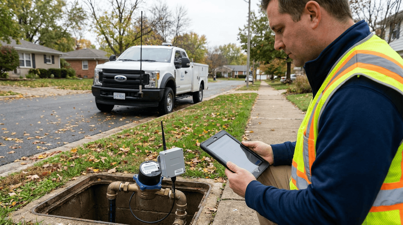 AMR automated meter reading water utility