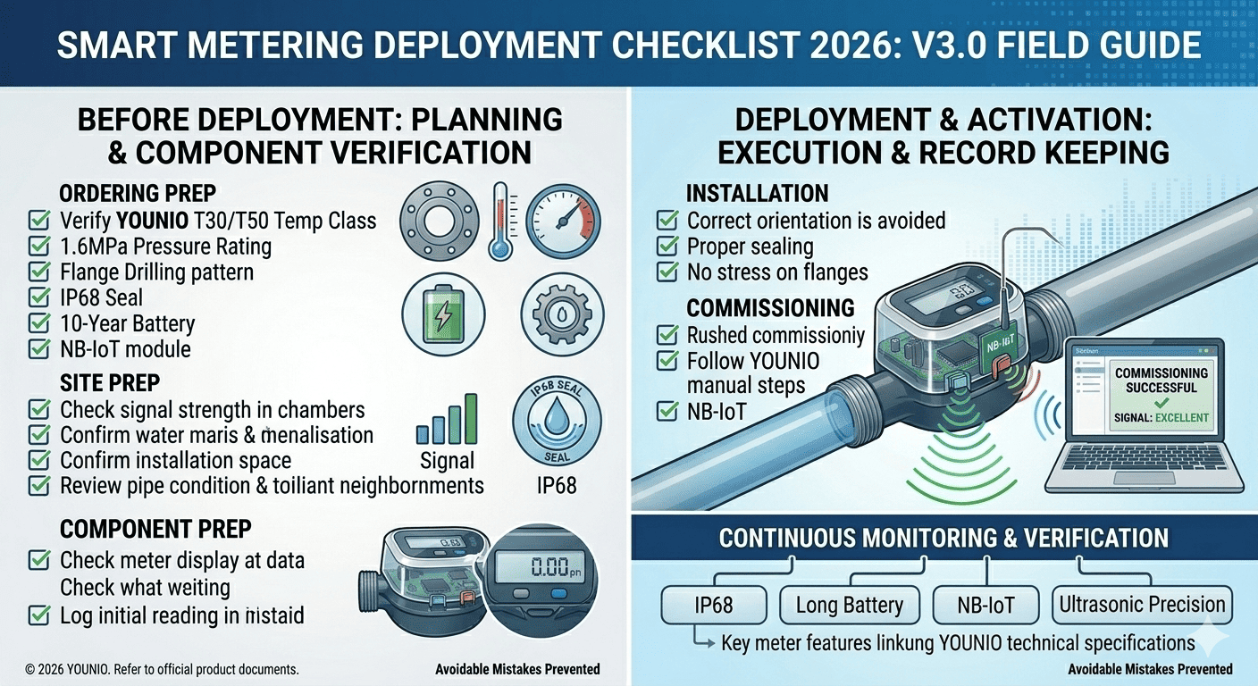 smart metering deployment checklist 2026