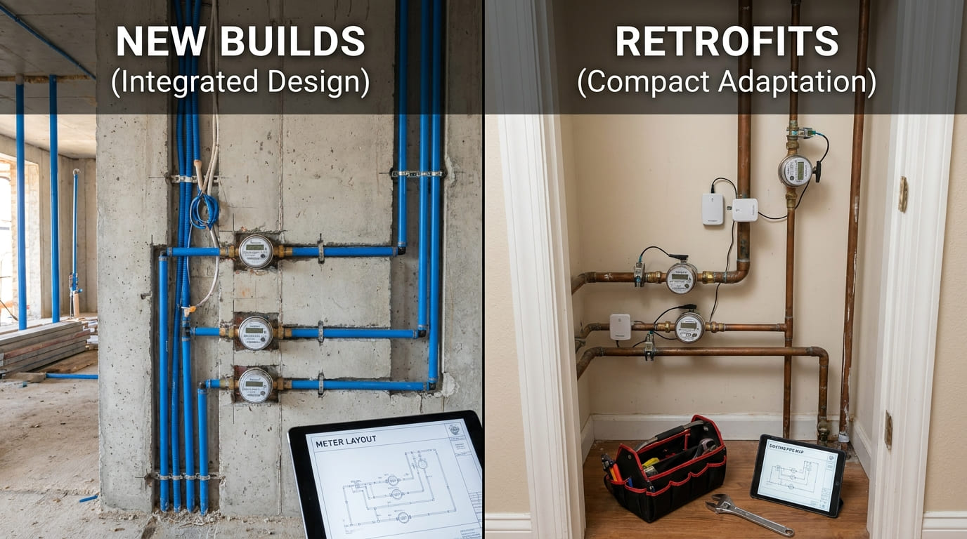 Apartment submeter installation strategy