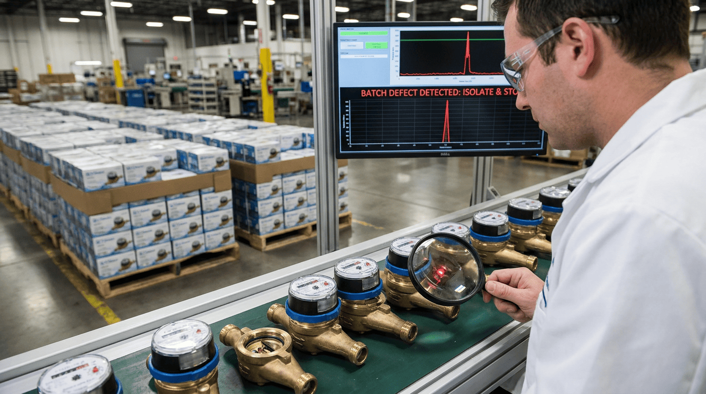 Batch risk water meter manufacturer selection criteria