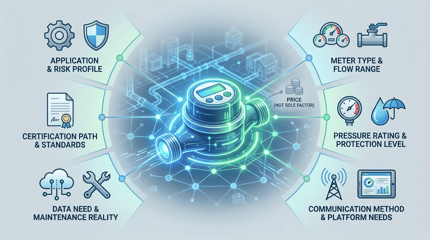 choose smart water meter for utility project