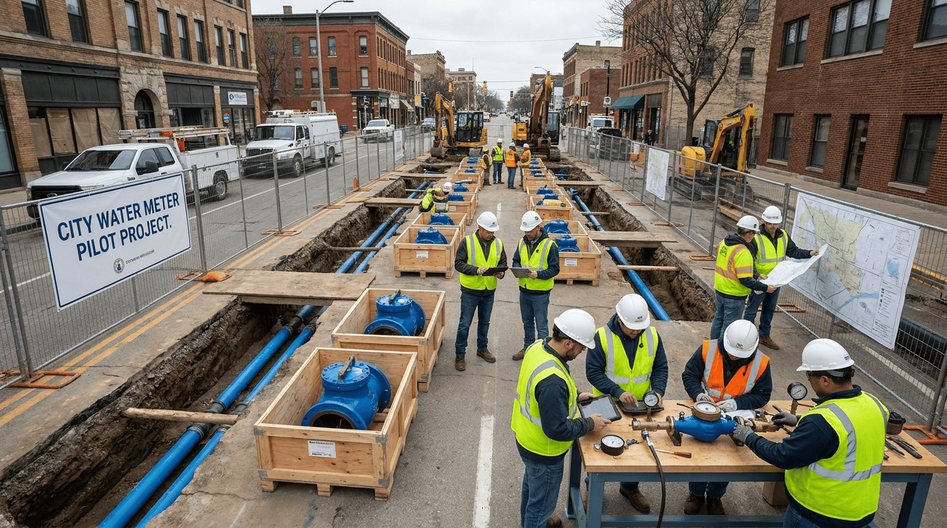 Best practices for city-wide Woltman water meter deployment