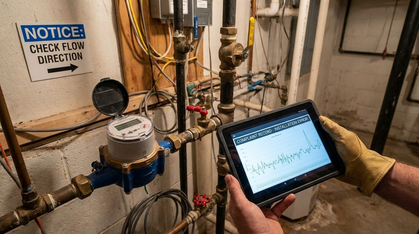 Installation quality water meter complaints