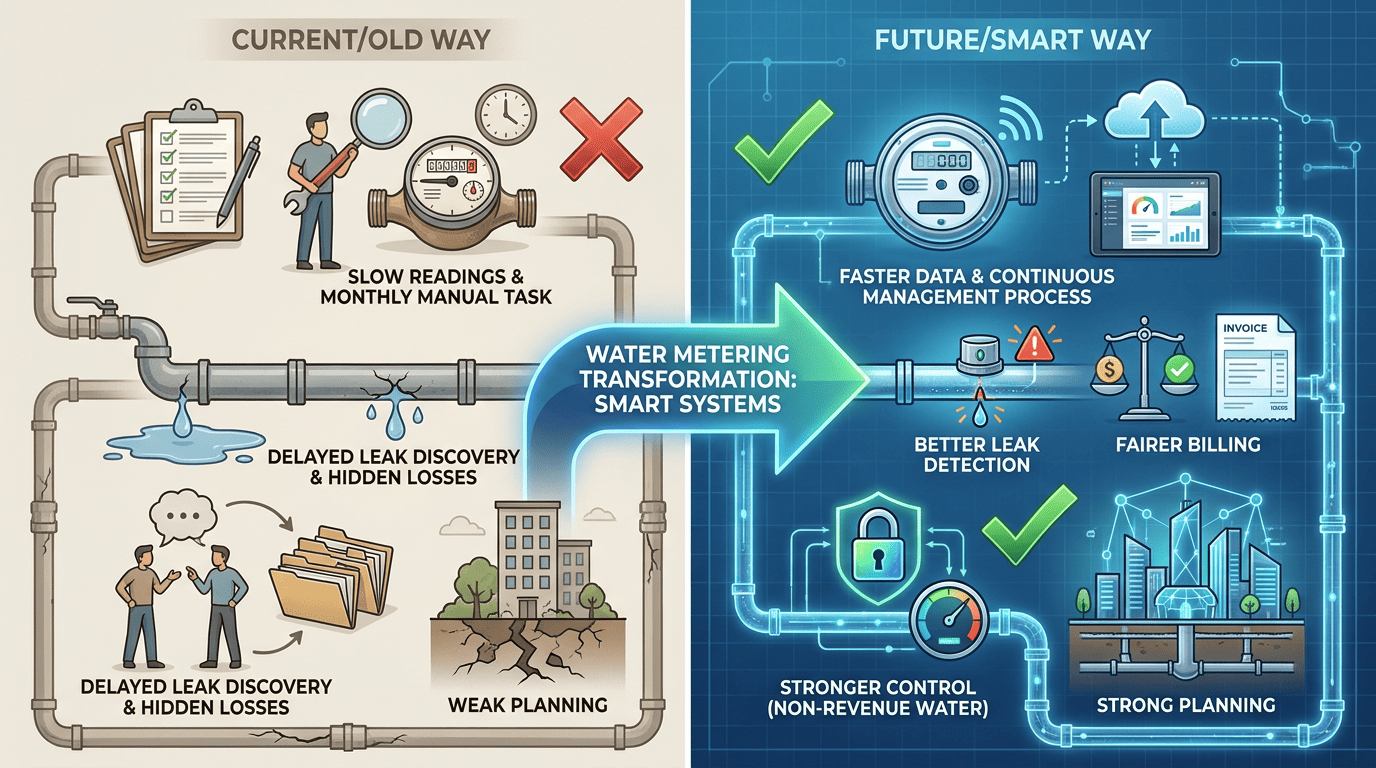 water utility smart metering transformation